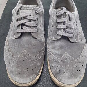 Ecco Mens Gray Wingtip Casual Hybrid Lace Up Golf Sneaker Shoes Size 43/ size 10